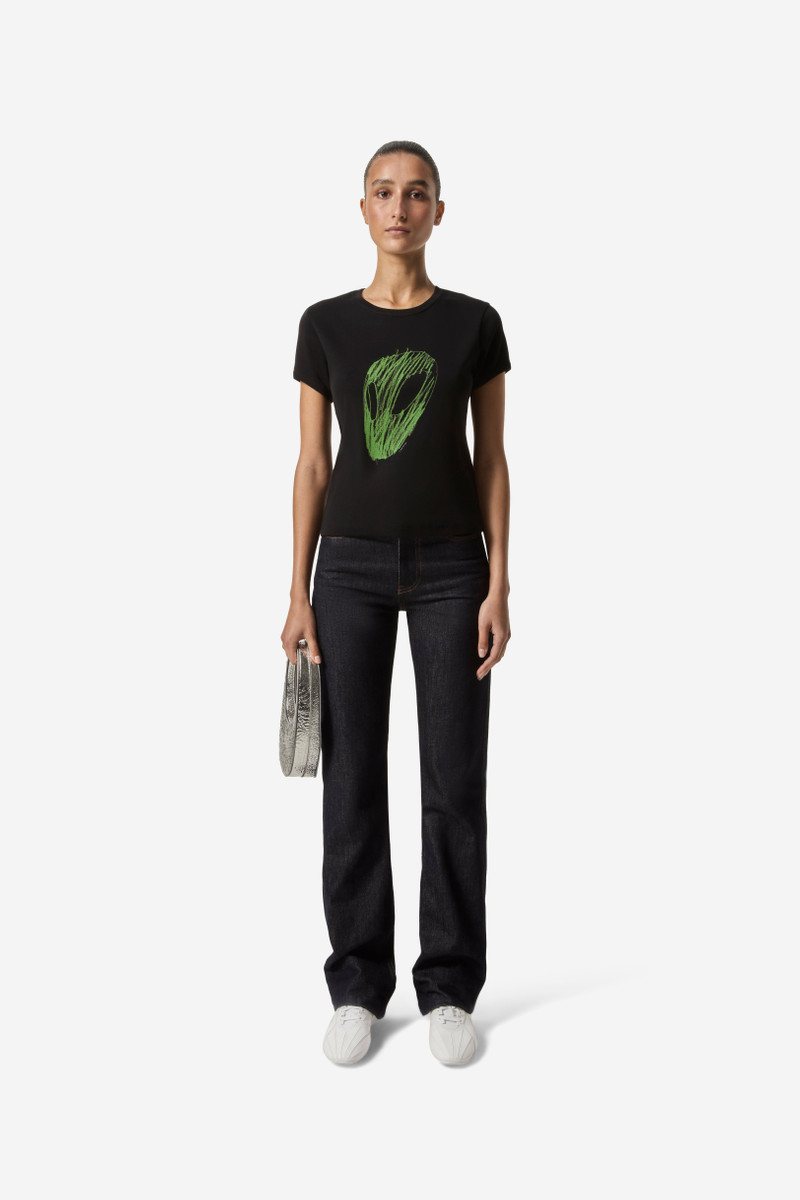 COPERNI Slim Fit T-Shirt Alien Head Print outlook