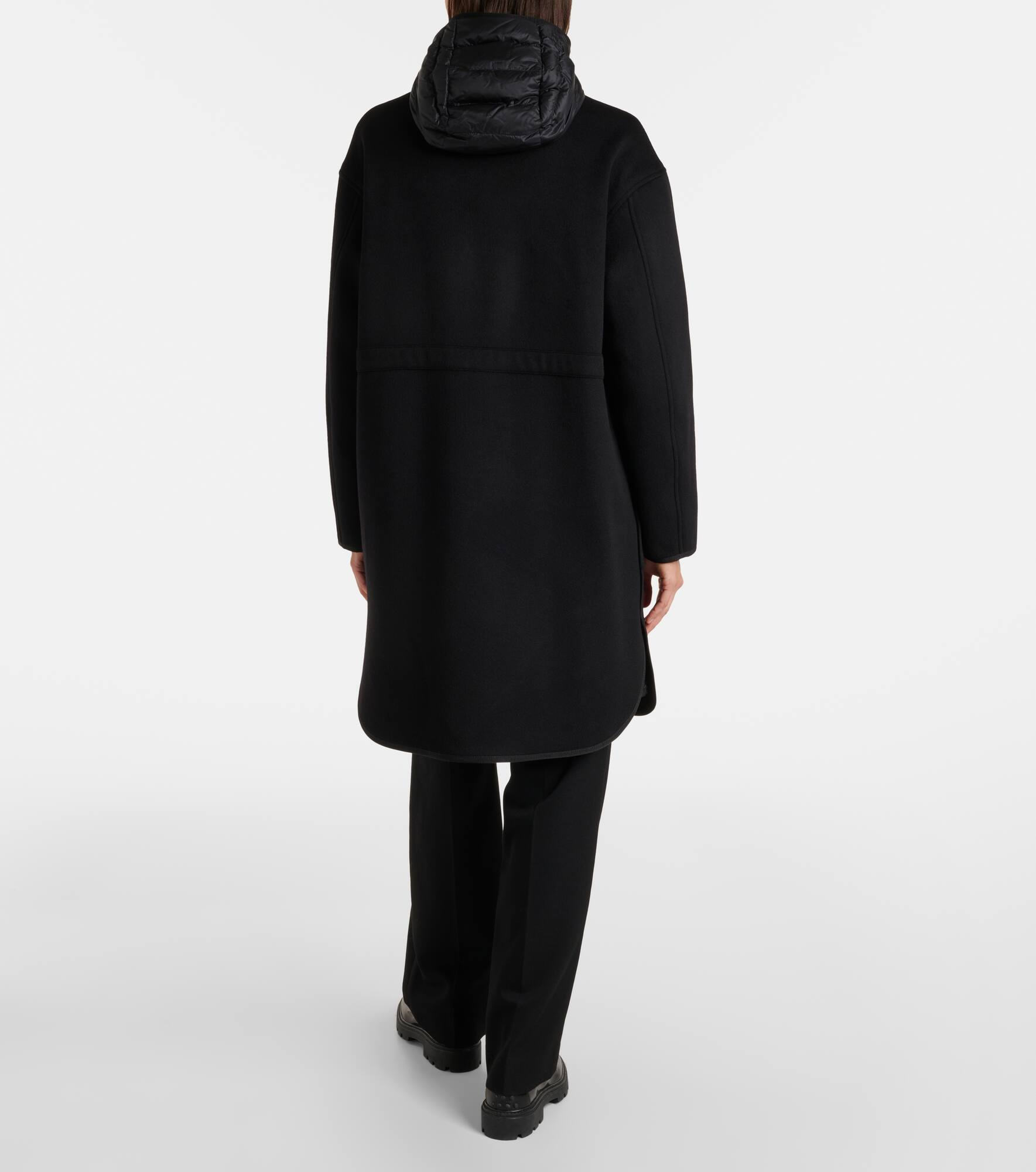 Reversible wool and cashmere coat - 3