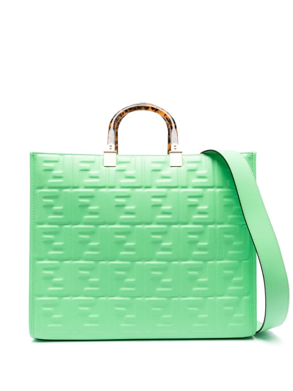 FF logo-embossed tote bag - 1