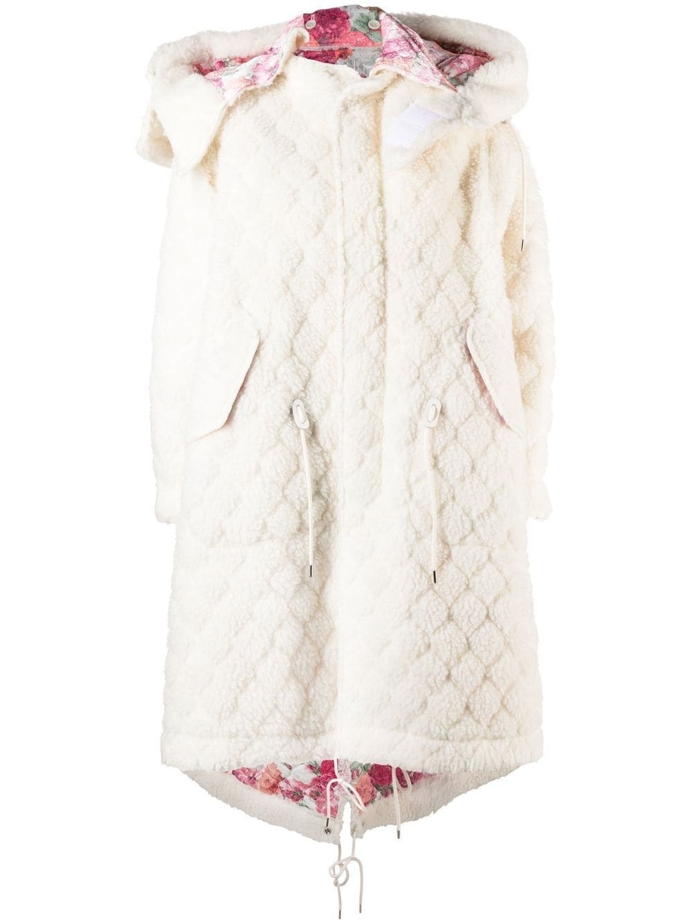 oversized quilted coat - 1