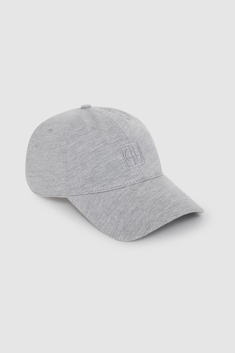 Jeremy Baseball Cap Framed Monogram - Heather Grey - 3