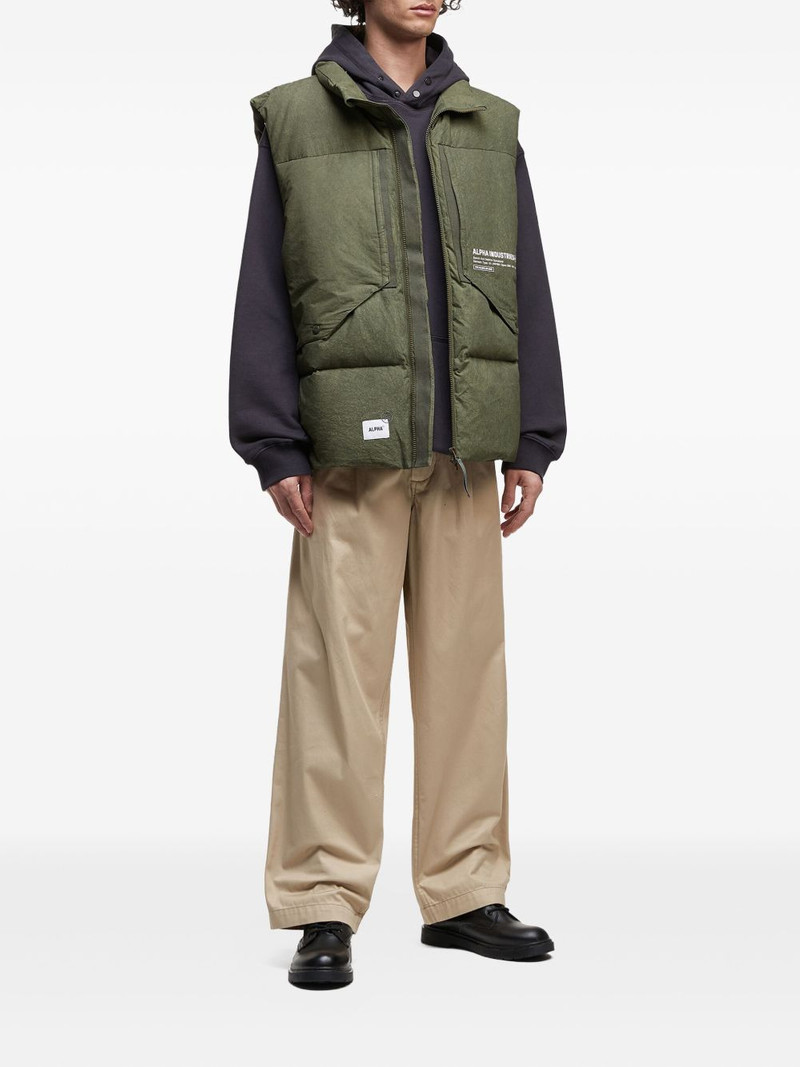 ALPHA INDUSTRIES quilted pocket vest outlook