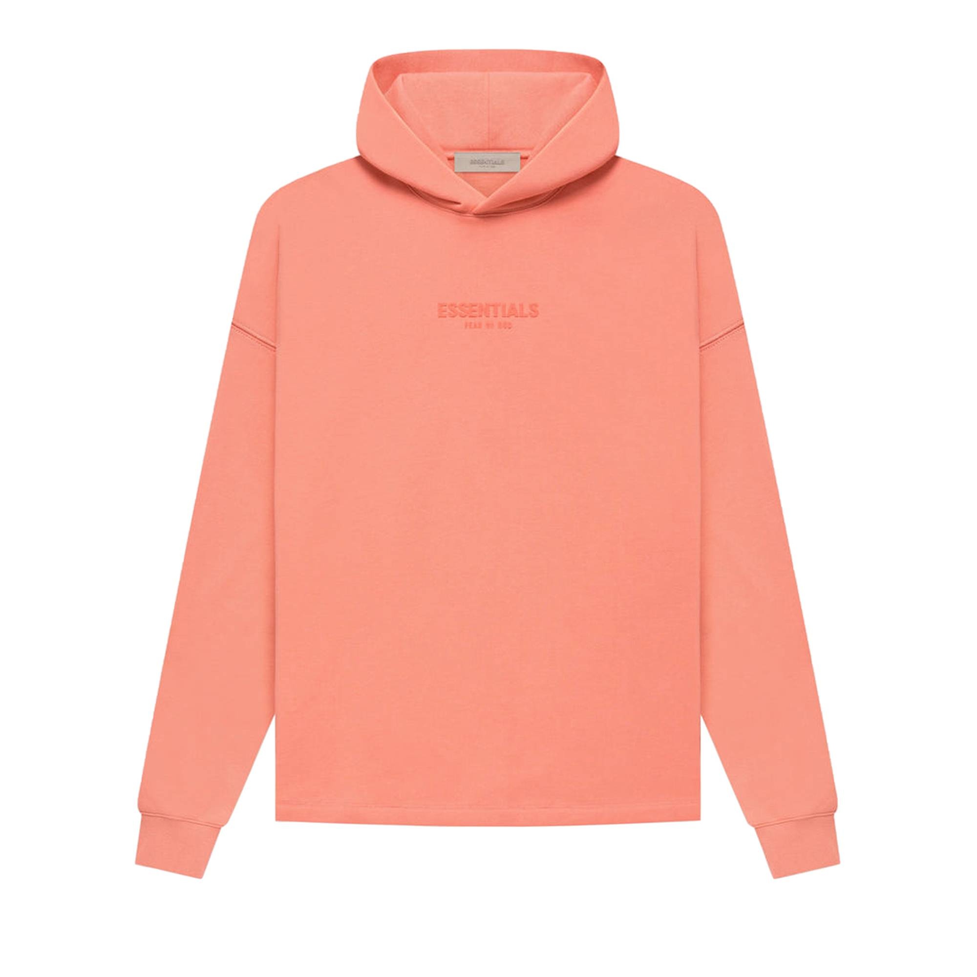 Fear of God Essentials Relaxed Hoodie 'Coral' - 1