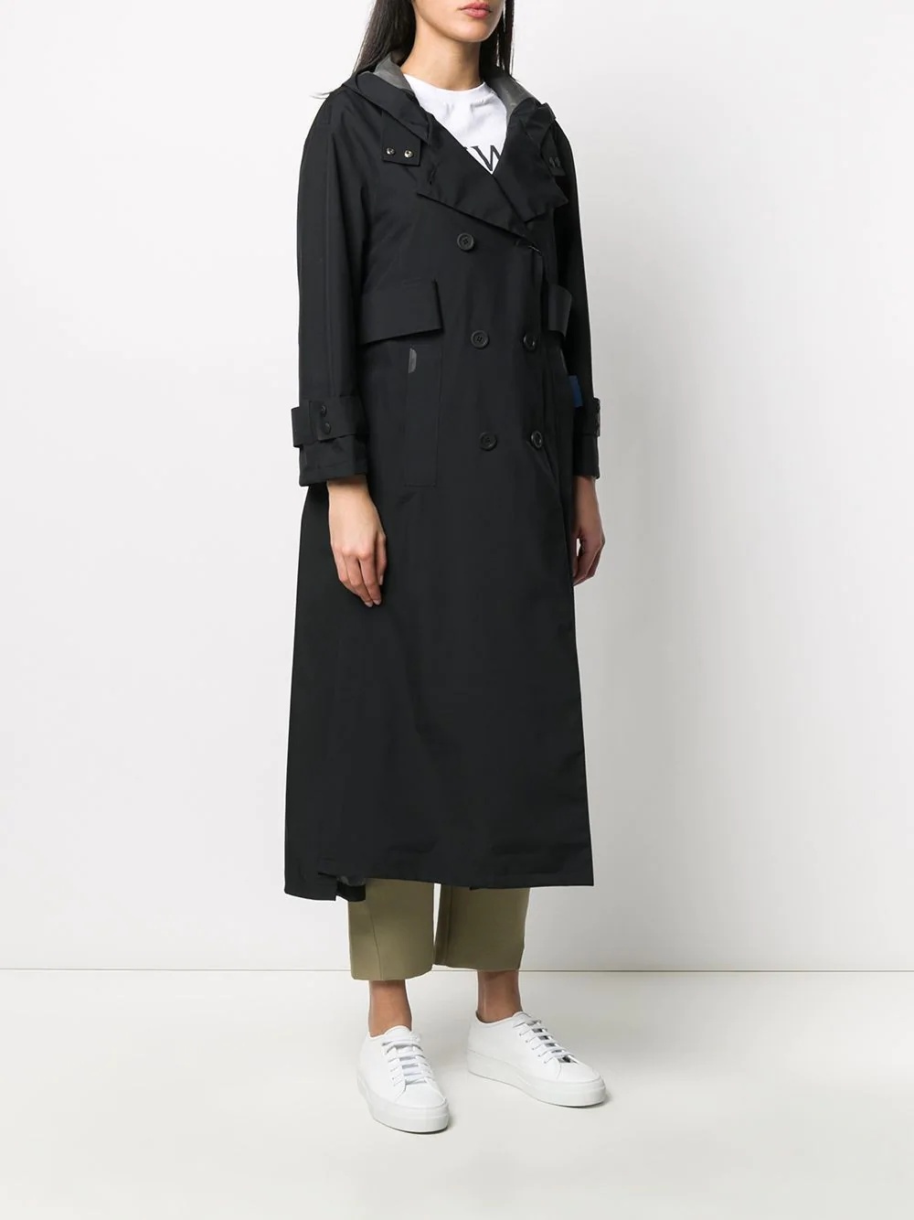 hooded trench coat - 3