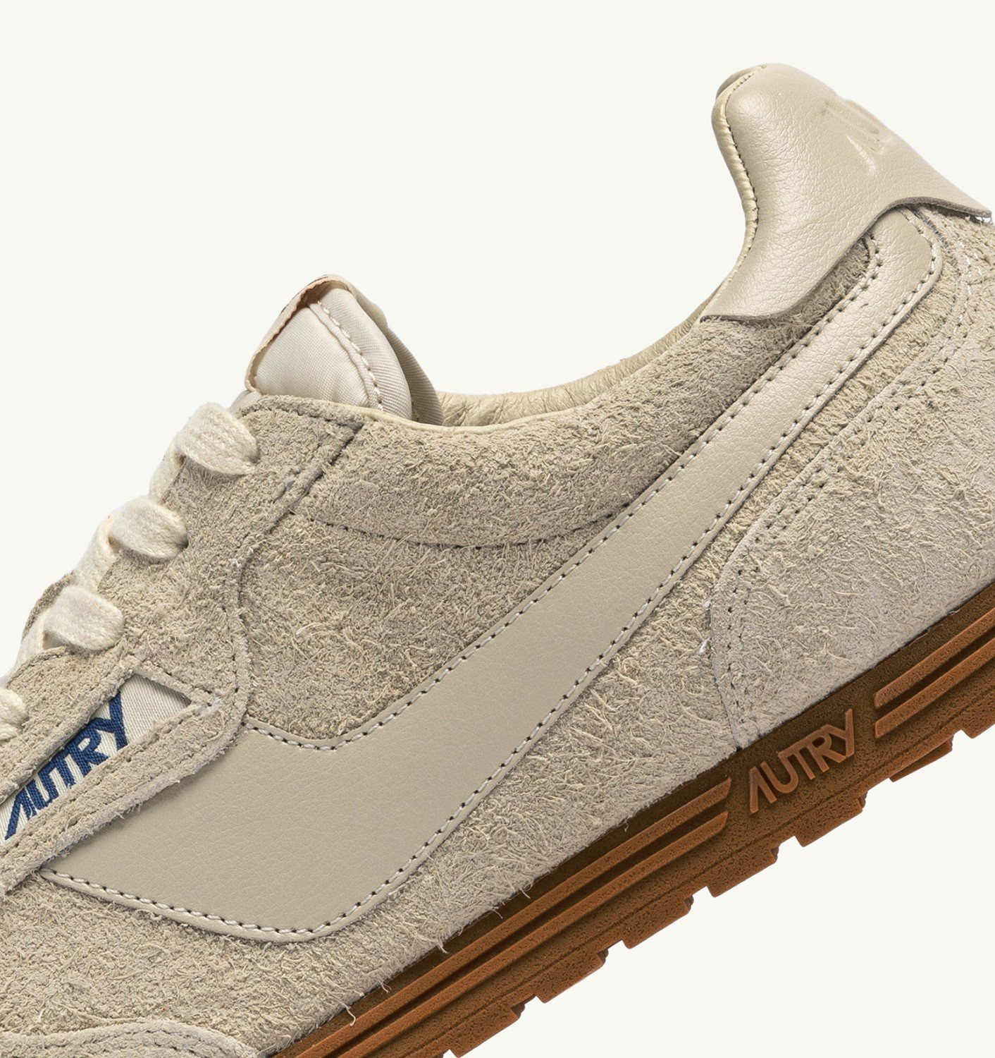 WINDSPIN SNEAKERS IN BISCUIT SUEDE AND LEATHER - 6