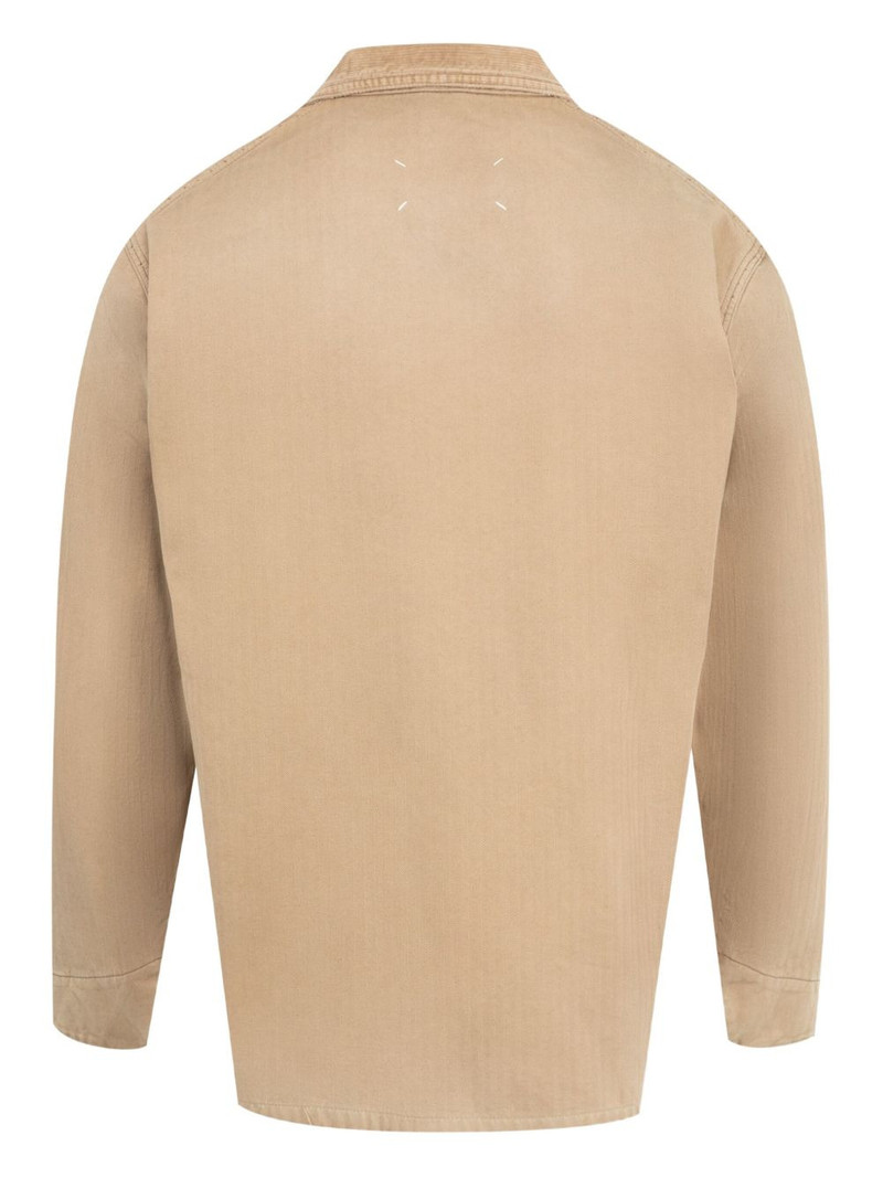 Maison Margiela herringbone-weave shirt jacket outlook