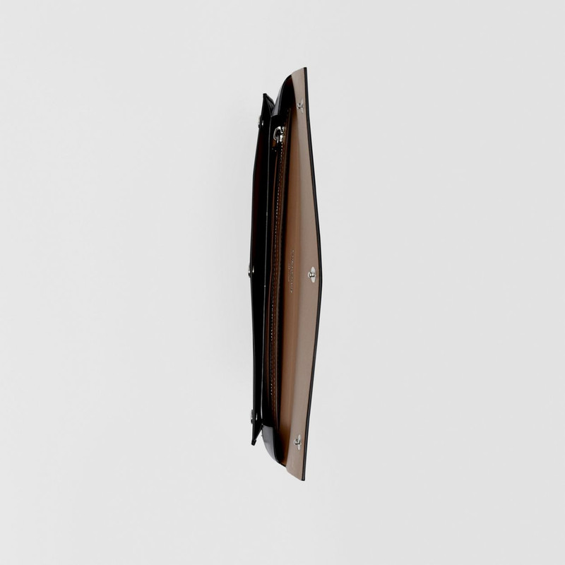 Large Suede and Leather Envelope Pouch 5