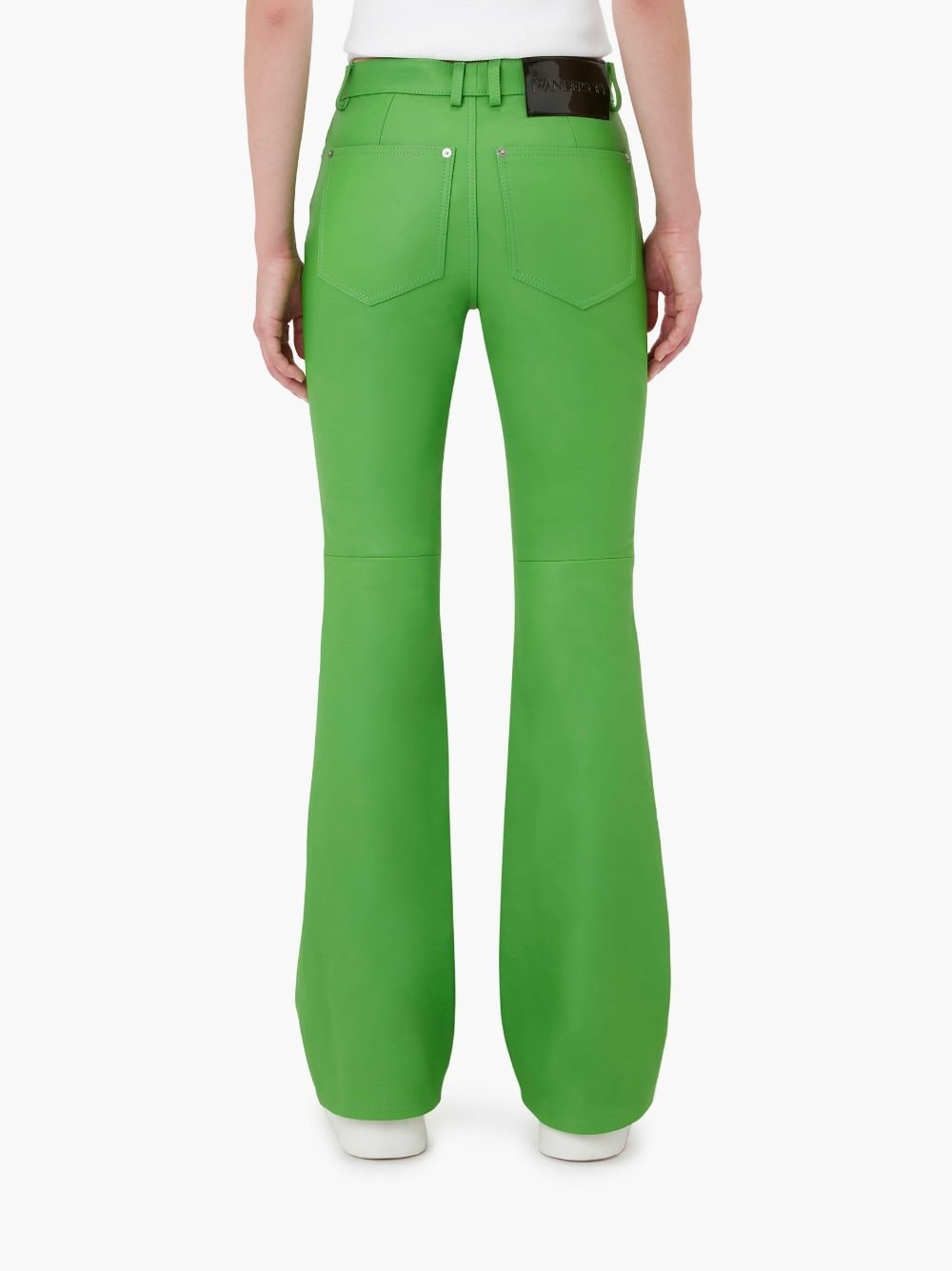 【送料&関税込】J.W. Anderson High-waisted Leather Bootcut T JW Anderson BOOTCUT LEATHER TROUSERS | REVERSIBLE