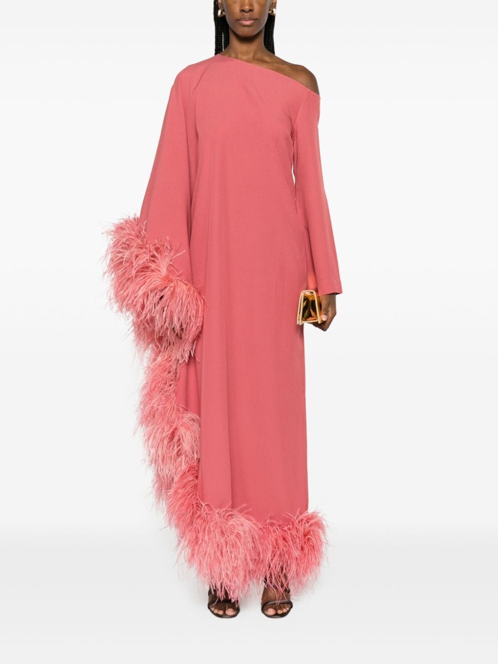 Ubud Extravaganza feather-trim maxi dress - 2