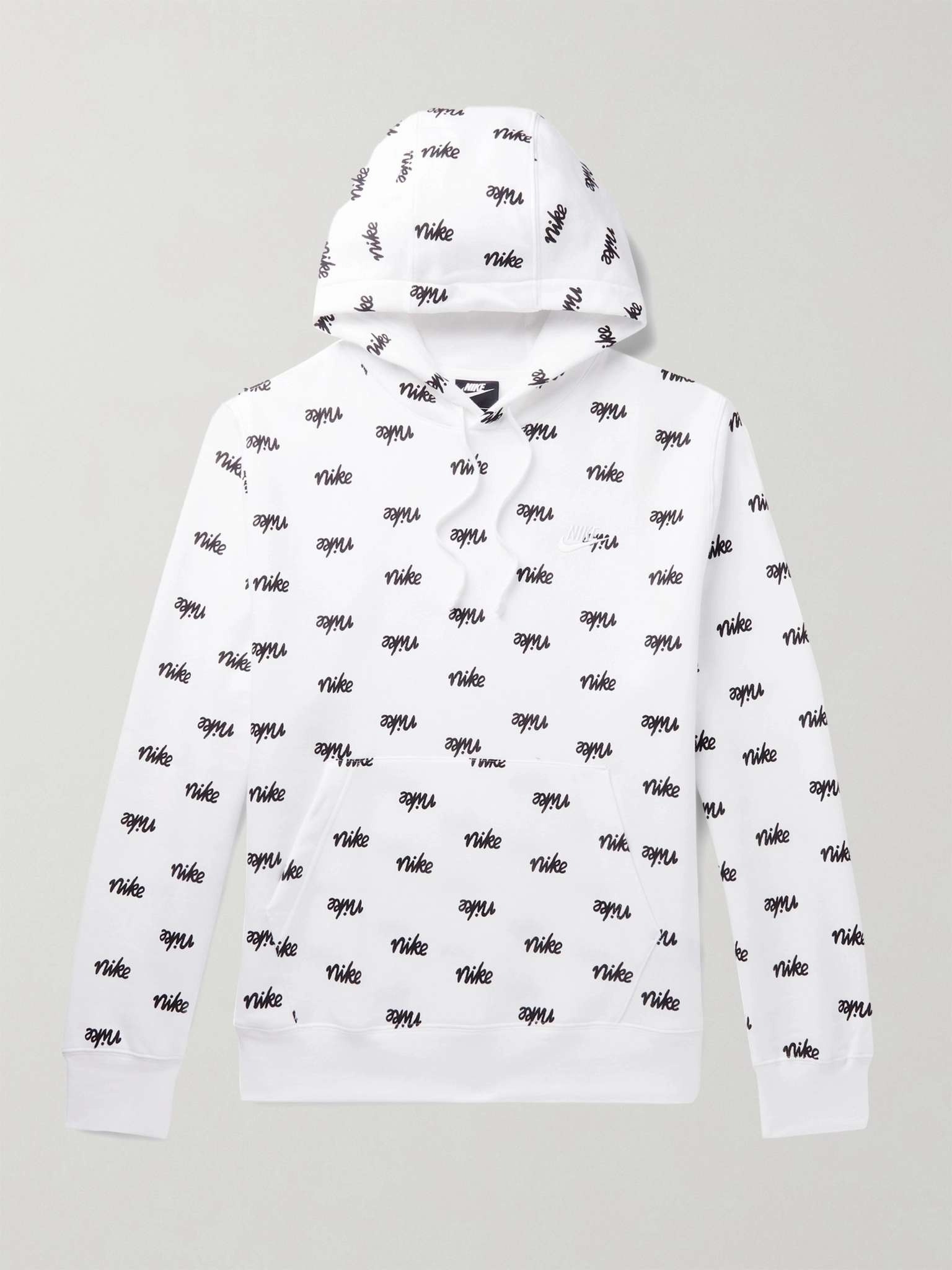 Logo-Print Fleece-Back Cotton-Blend Jersey Hoodie - 1