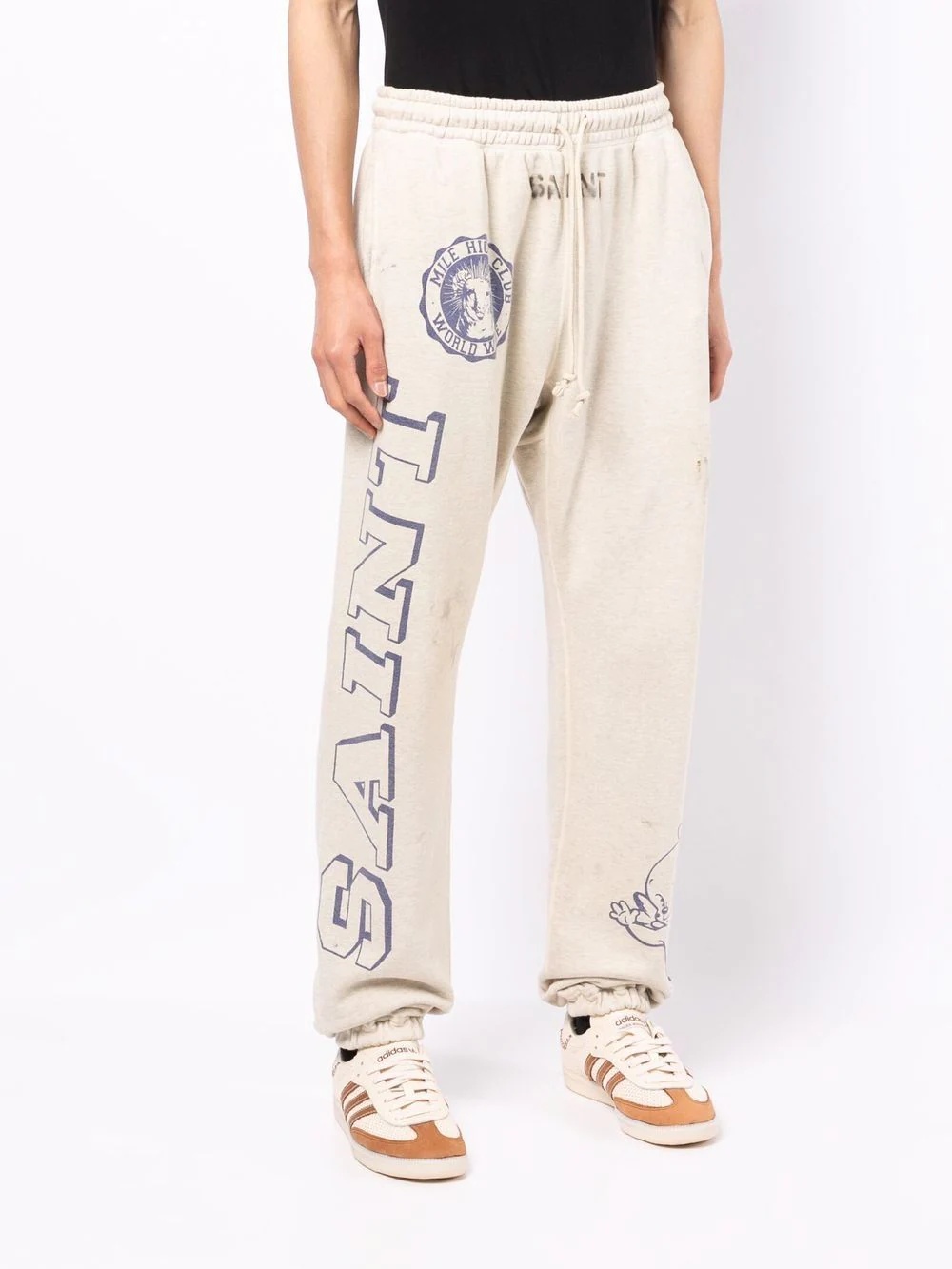 logo drawstring tracksuit bottoms - 3