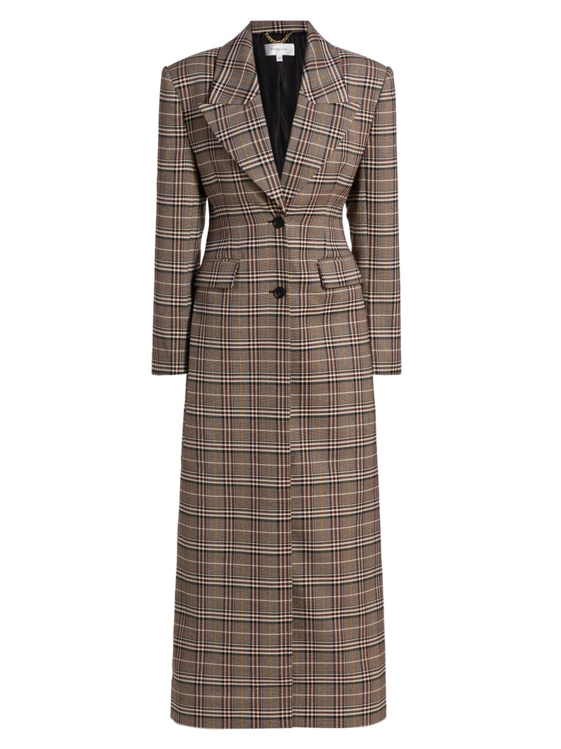 Women's Sandrine Plaid Coat - Brown Multi 1