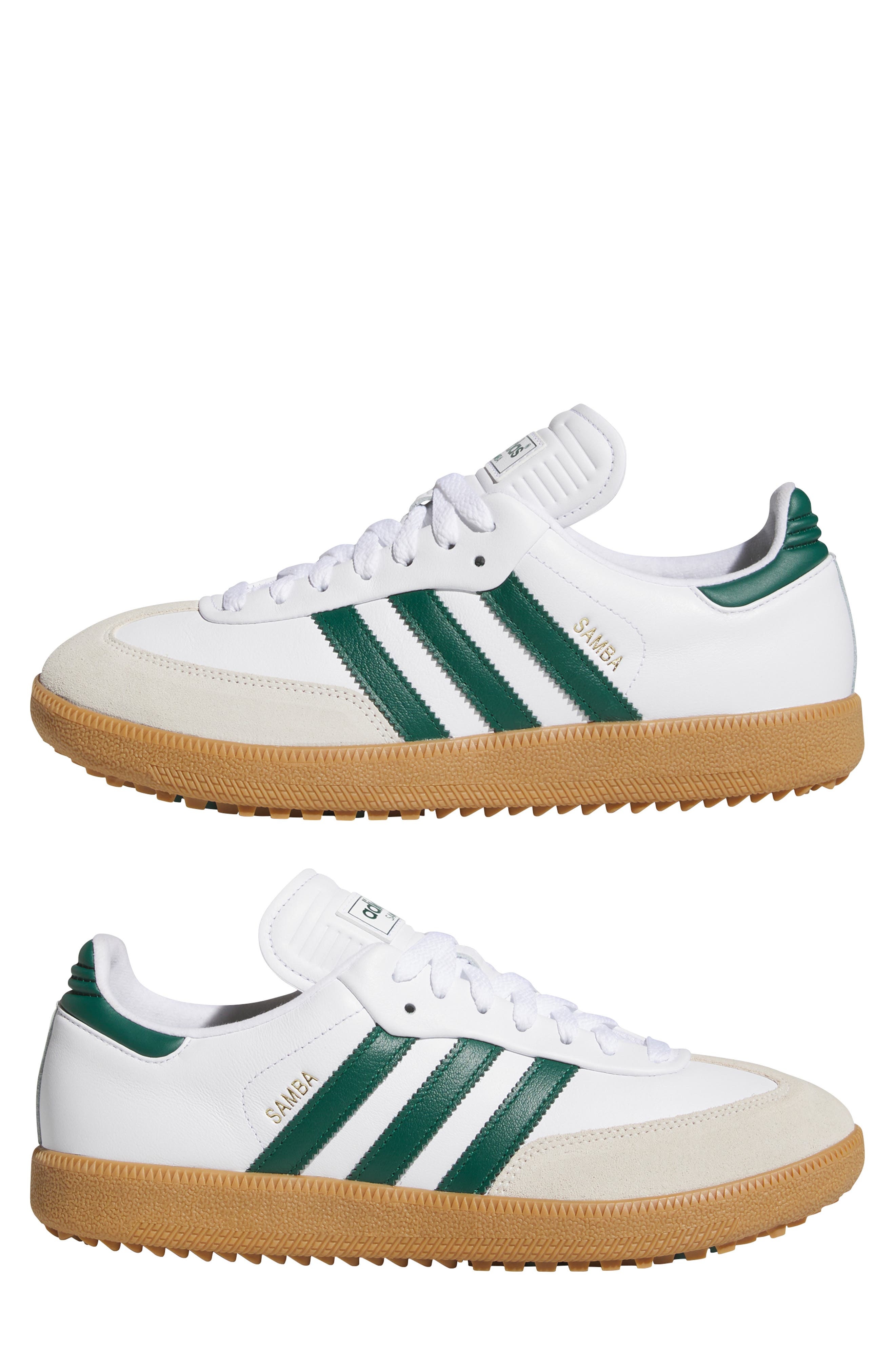 adidas Samba Lux Spikeless Golf Shoe in Ftwwht/cgr at Nordstrom - 7