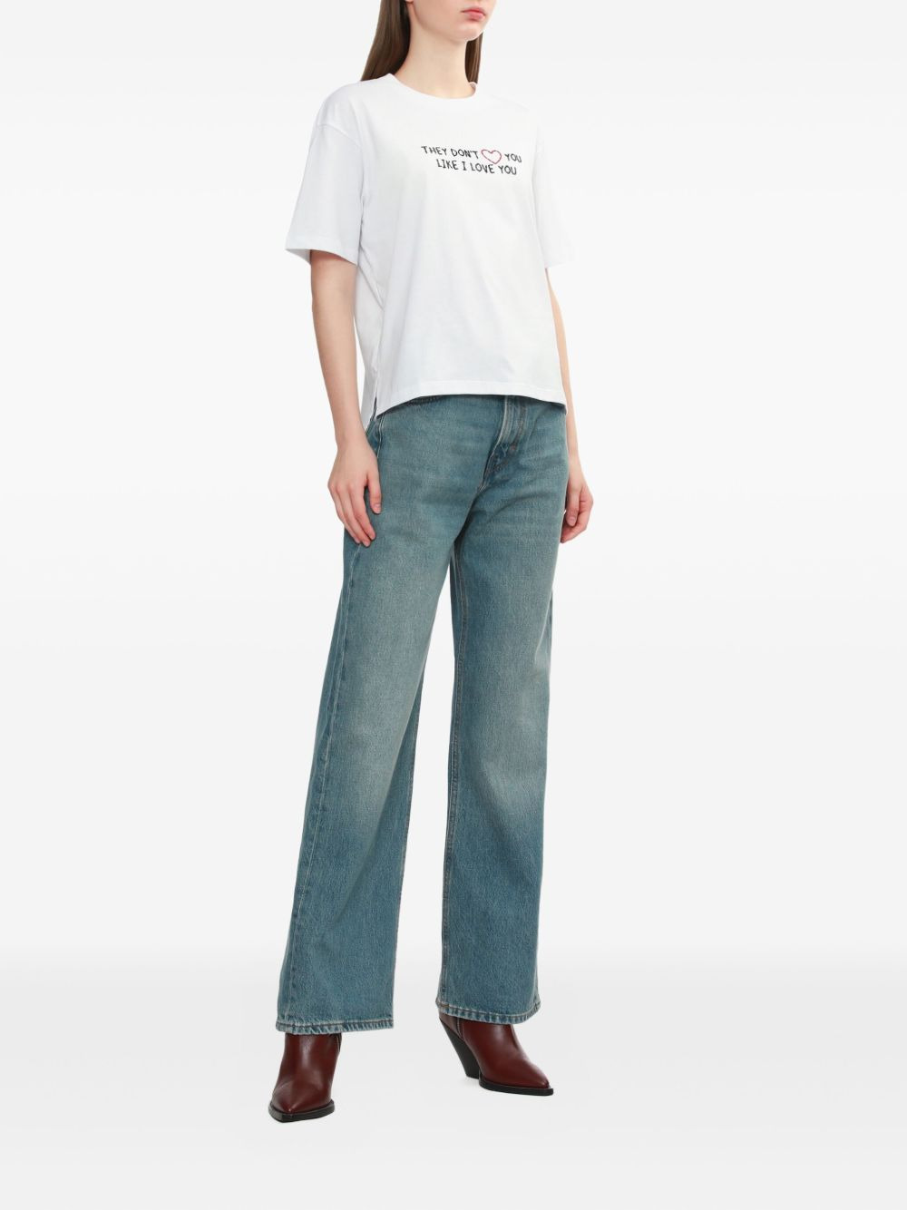 text-print T-shirt - 2