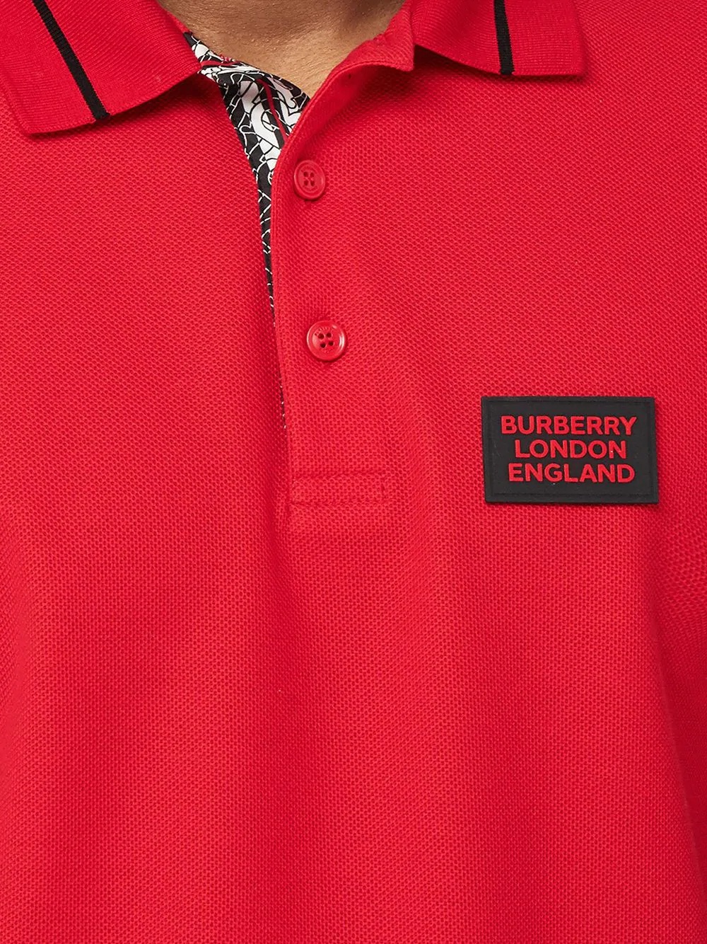 logo appliqué polo shirt - 5