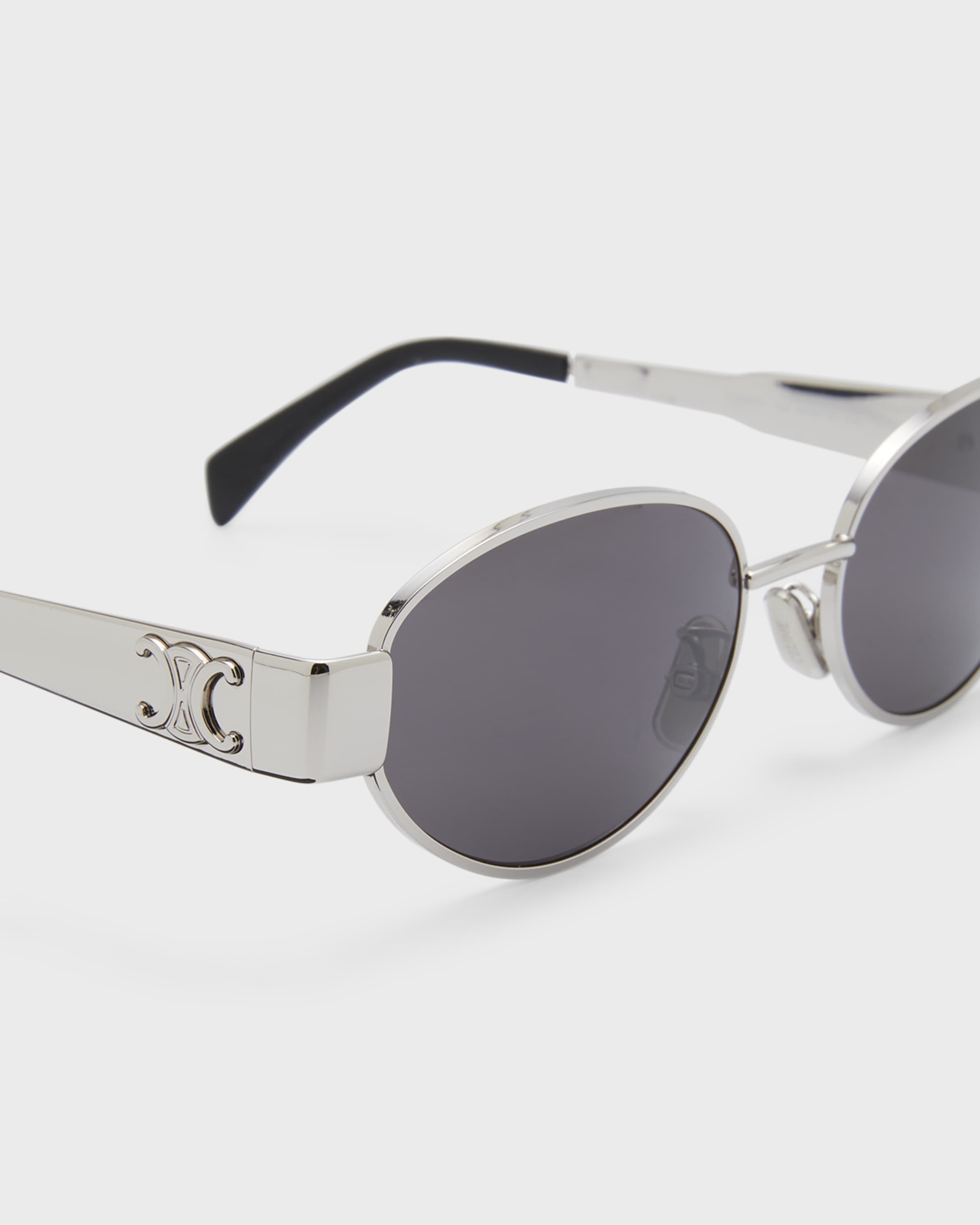 Triomphe Oval Metal Sunglasses - 4