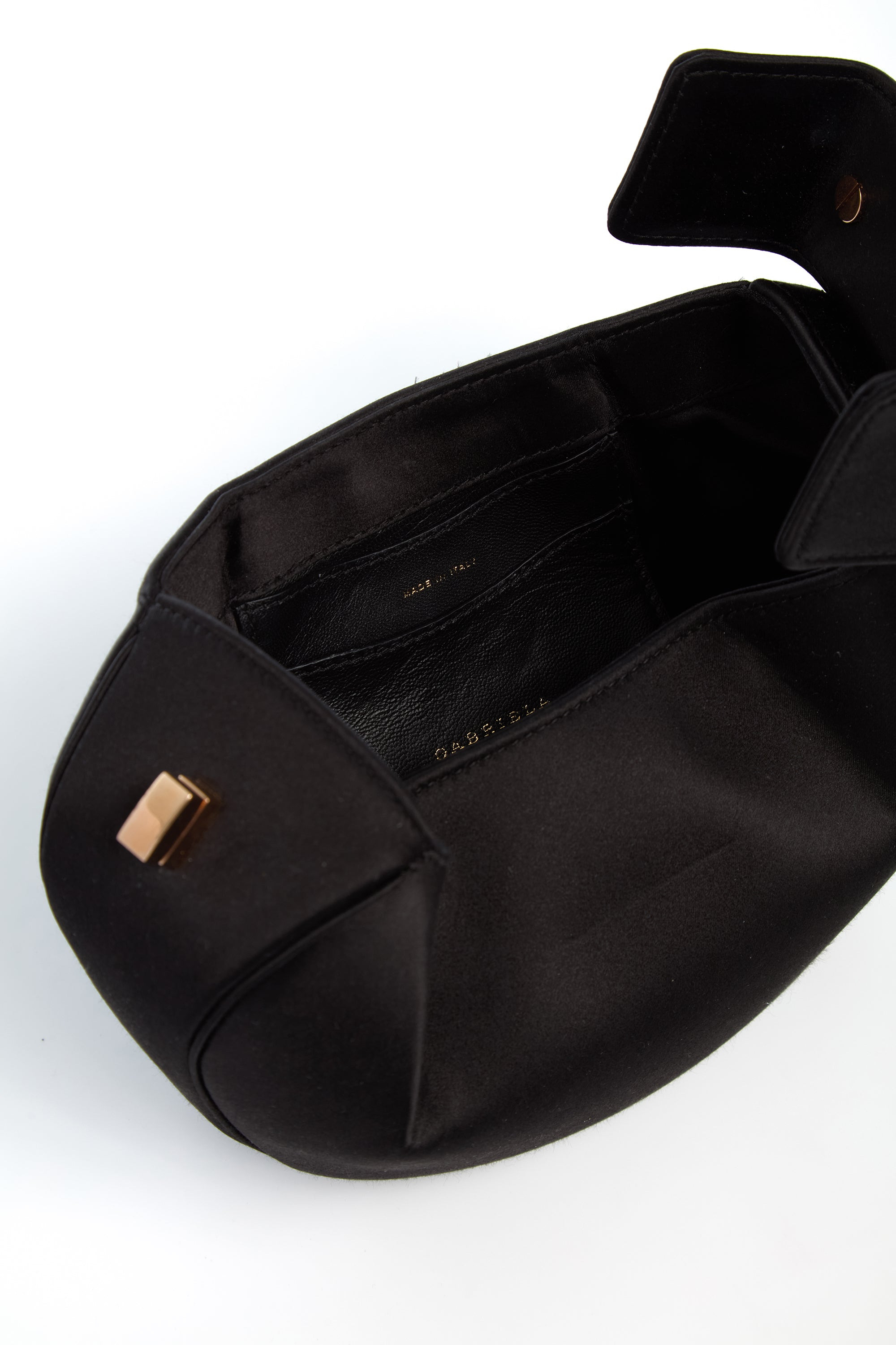 Demi Bag in Black Satin - 4