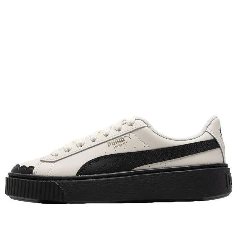 (WMNS) PUMA Basket 'Cream White Black' 397250-01 - 1