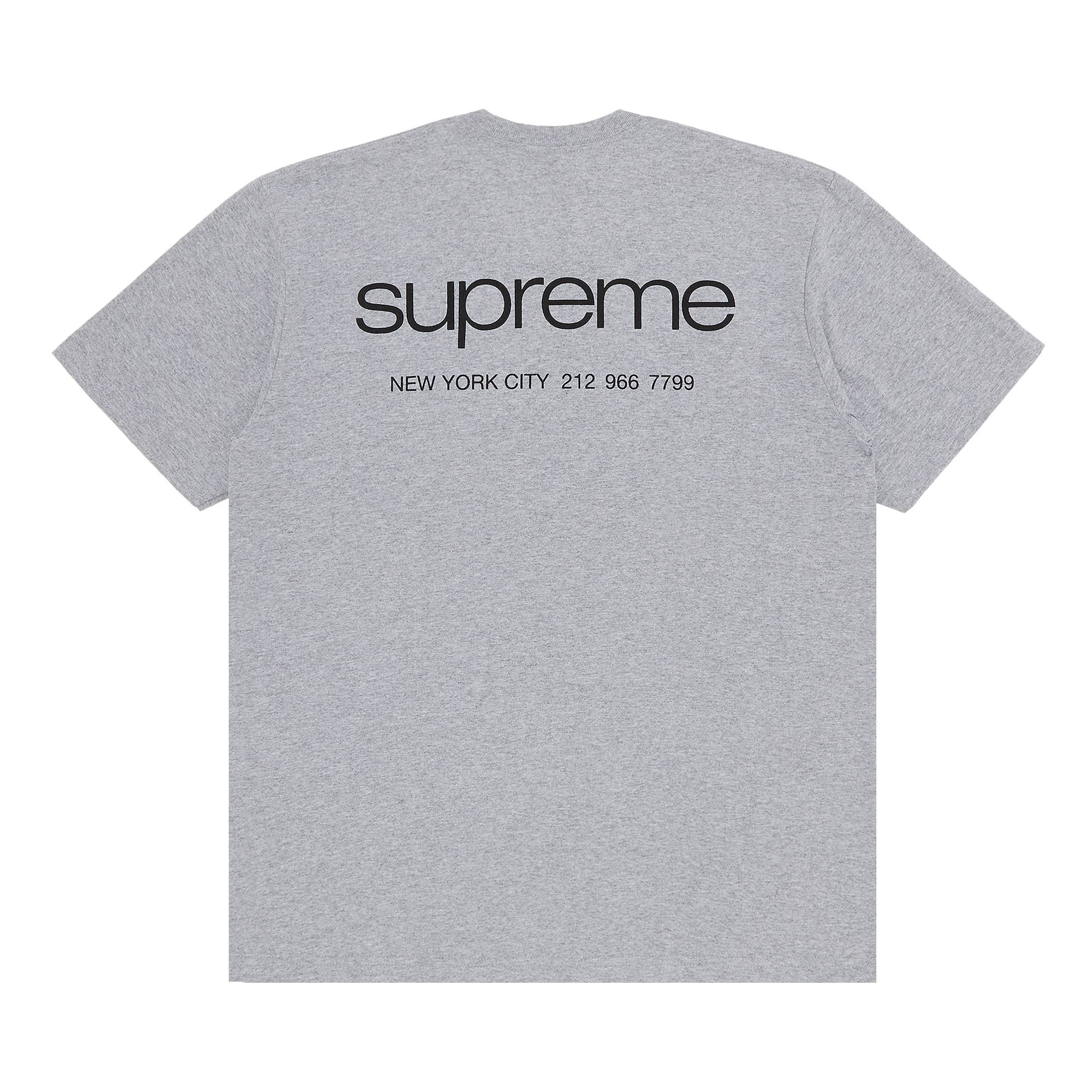 Supreme NYC Tee 'Heather Grey' - 2