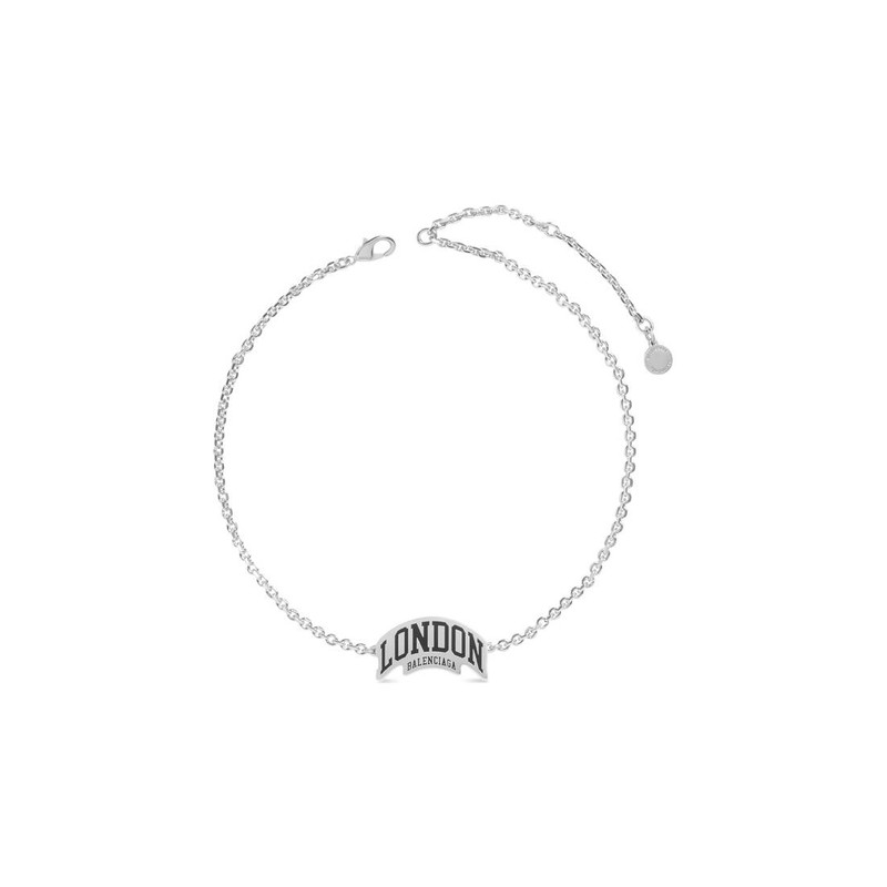 BALENCIAGA Cities London Necklace in Silver outlook