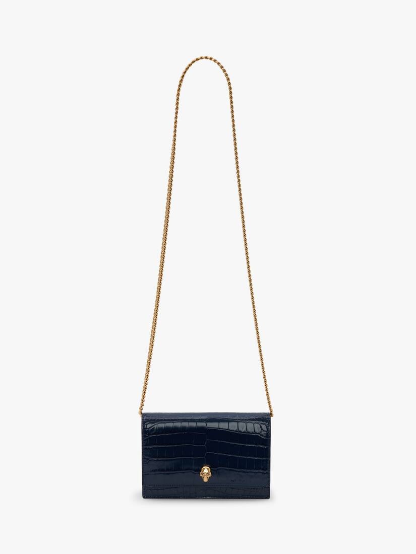 Small Skull Bag in Navy - 5