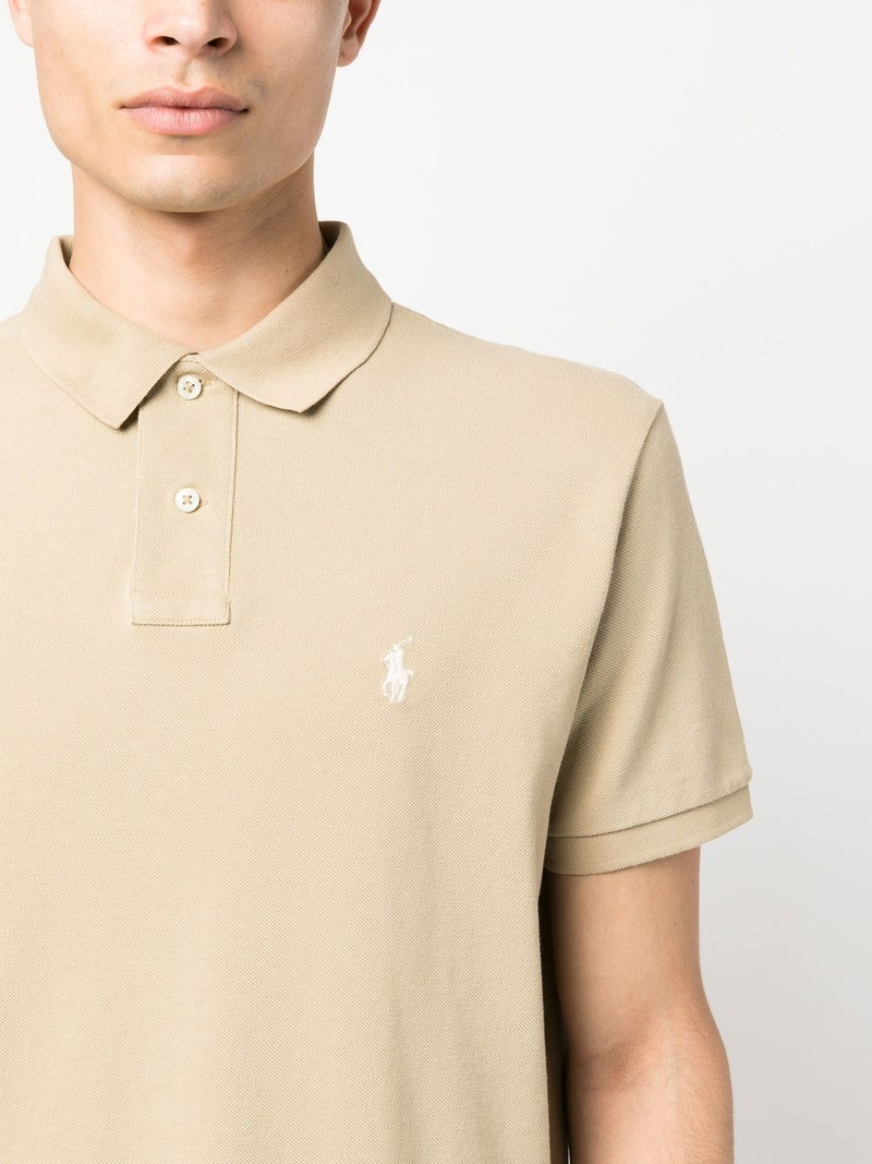 logo-embroidered polo shirt 5