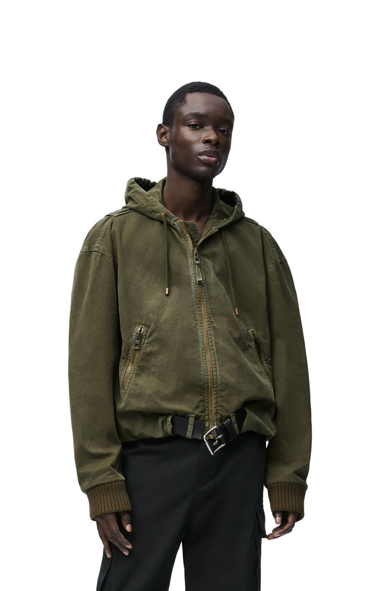 Hooded jacket in cotton 3