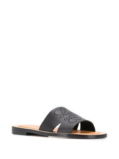 Loewe perforated anagram sandals outlook