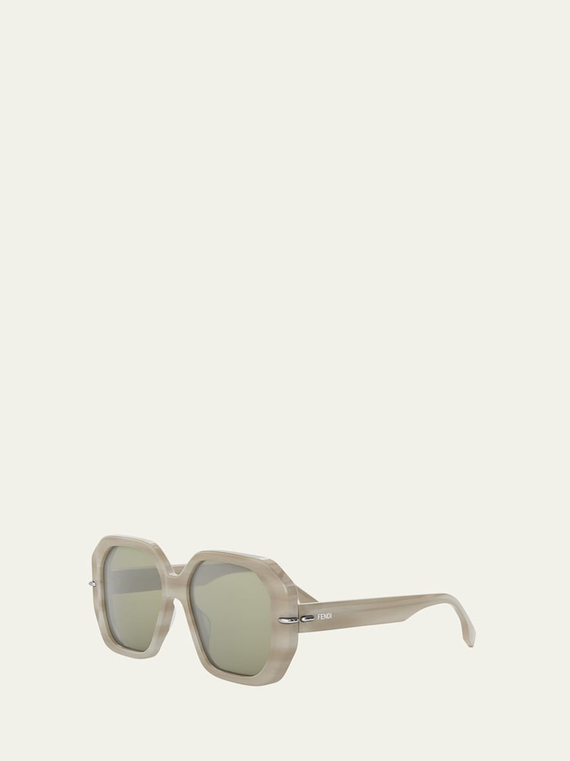 FENDI Selleria Square Acetate Sunglasses outlook