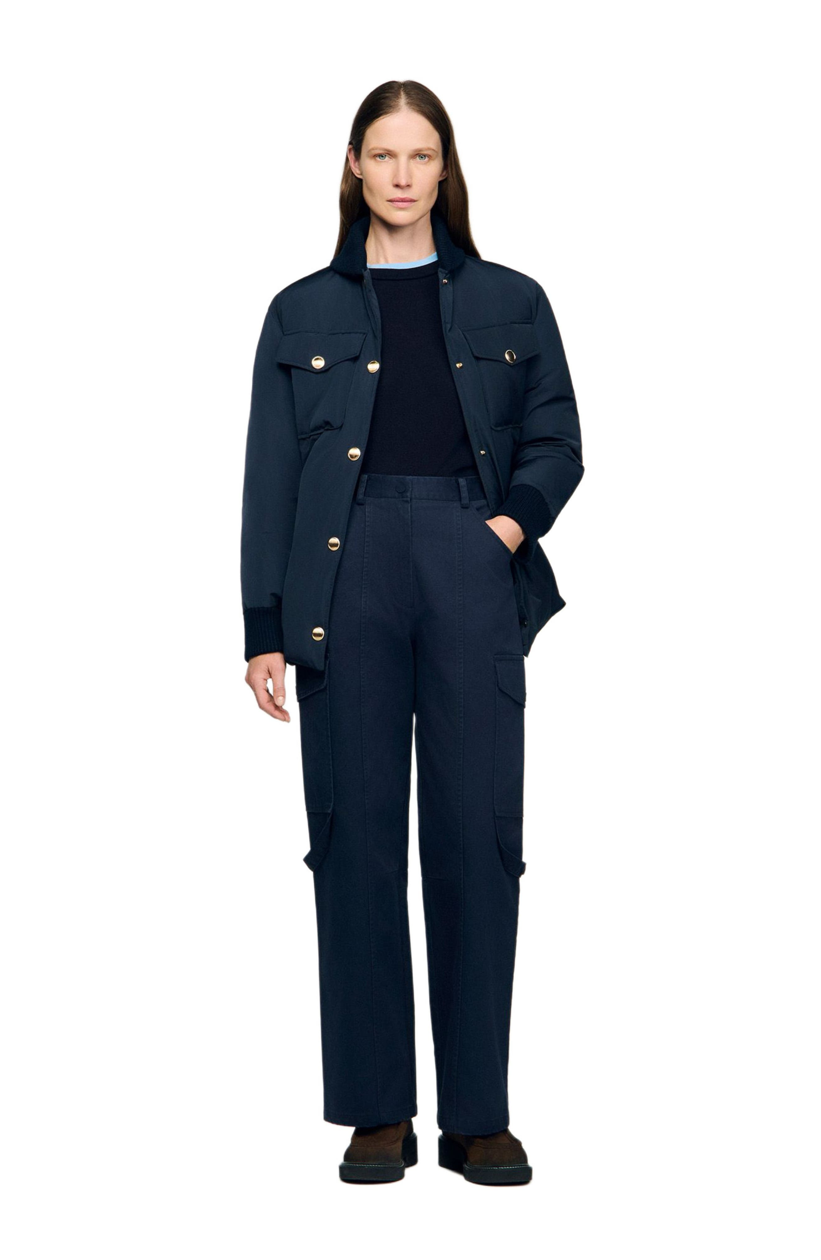 SANDRO Cargo trousers in Navy Blue at Nordstrom - 6