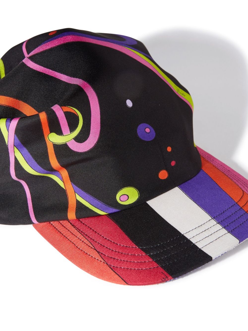 graphic-print silk cap - 3