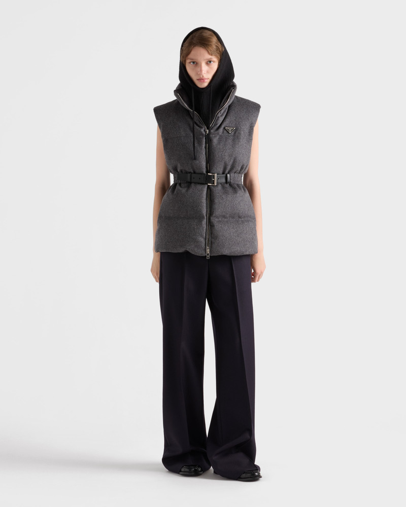 Prada Loden down vest outlook