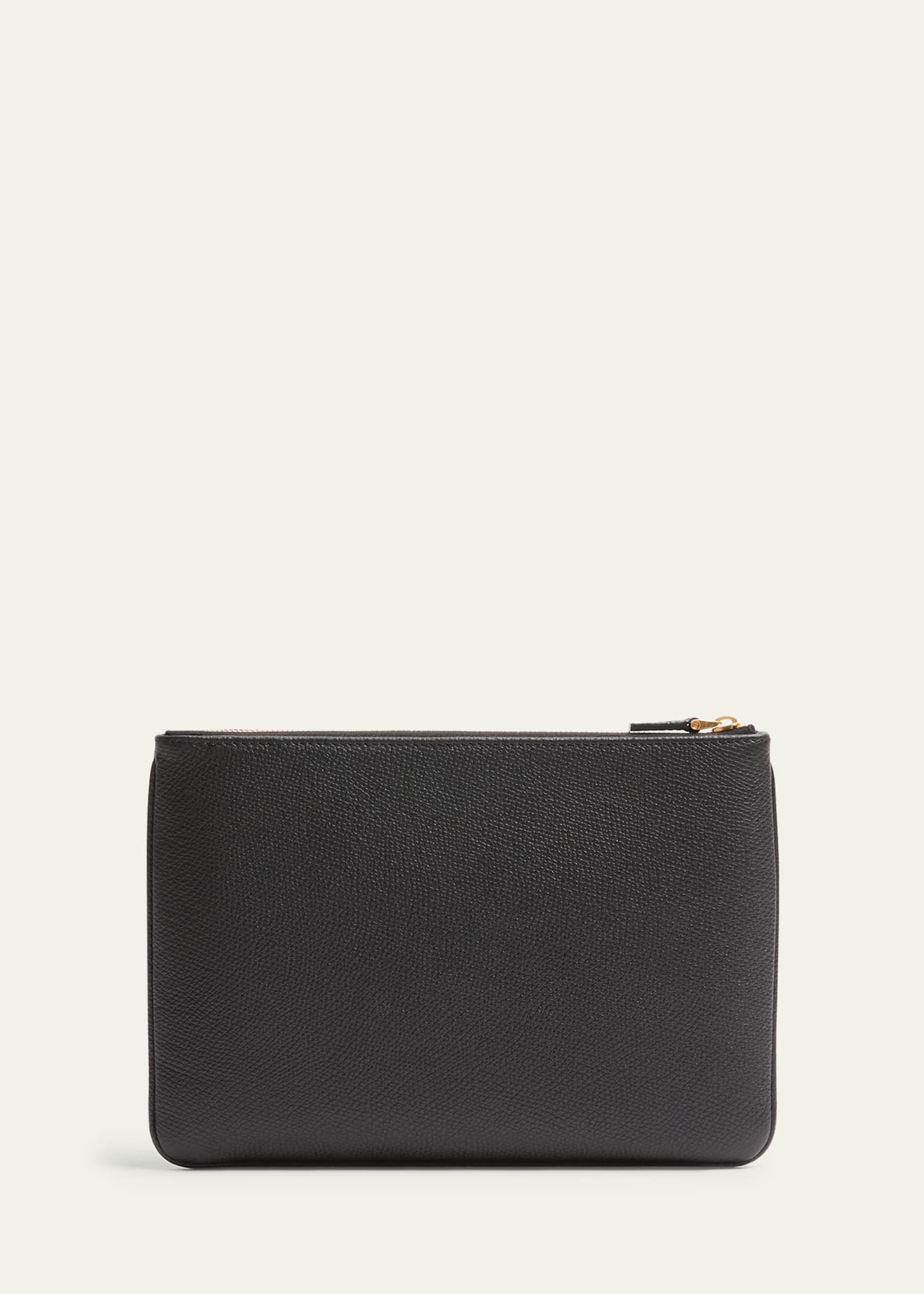 Medium VLOGO Leather Flat Pouch Bag - 2