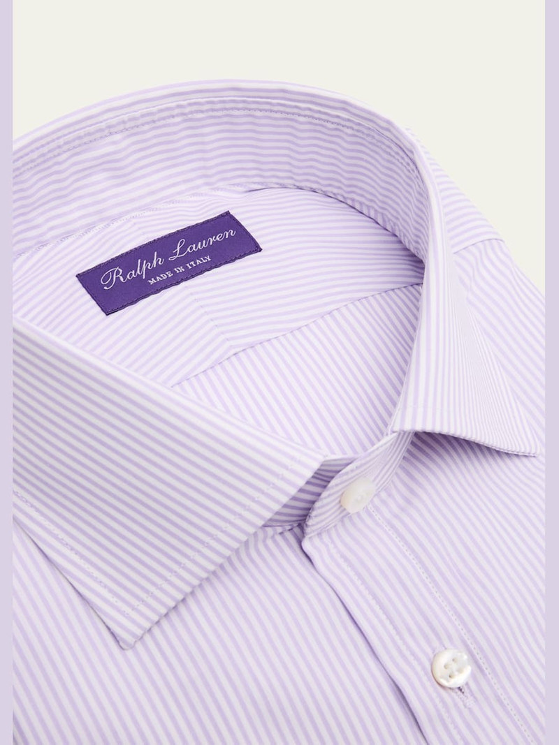 Ralph Lauren Men's Cotton Petite Bengal Stripe Dress Shirt outlook