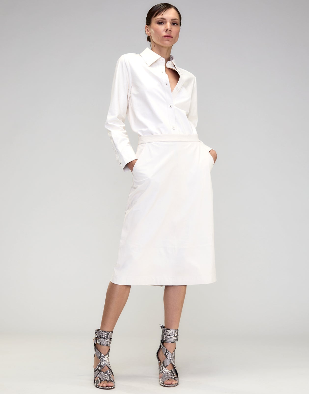 The London Leather Button Up Shirt - 3