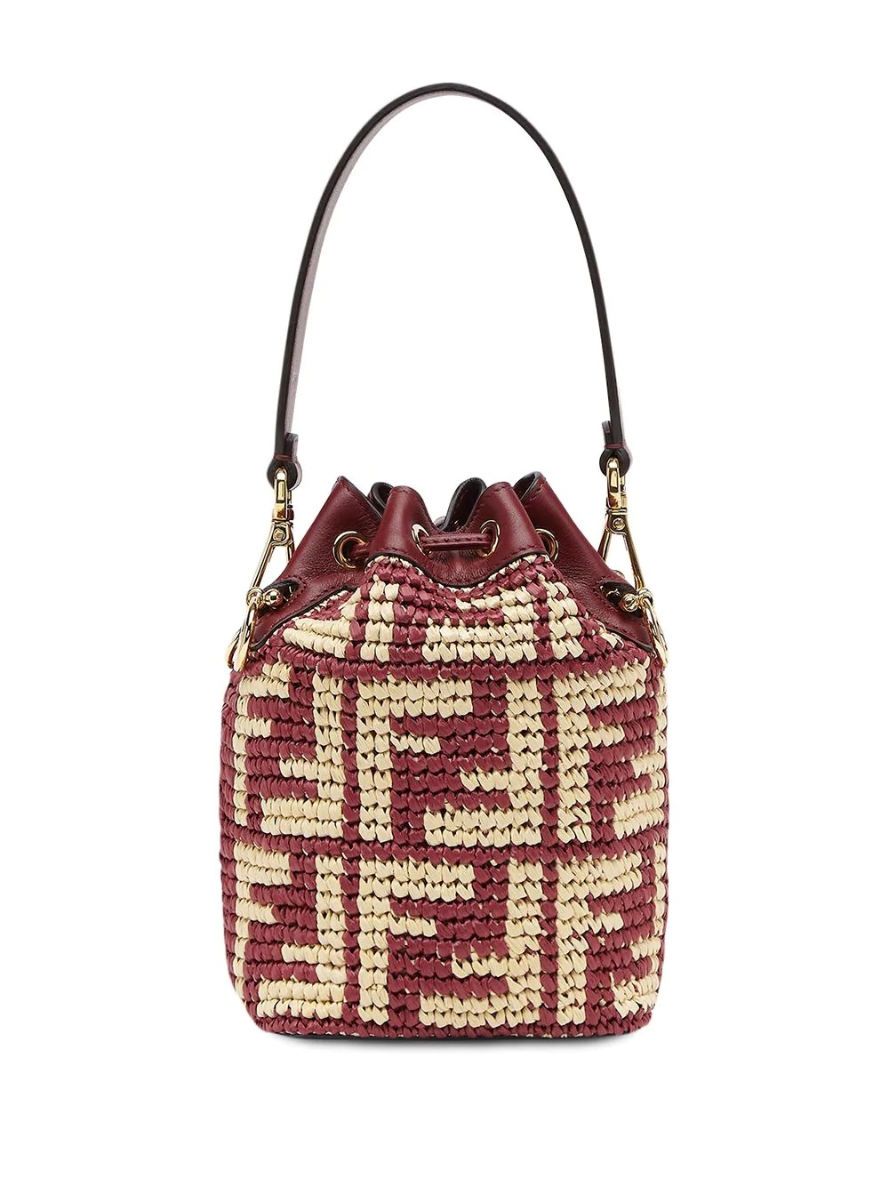 mini Mon Tresor straw bag - 2