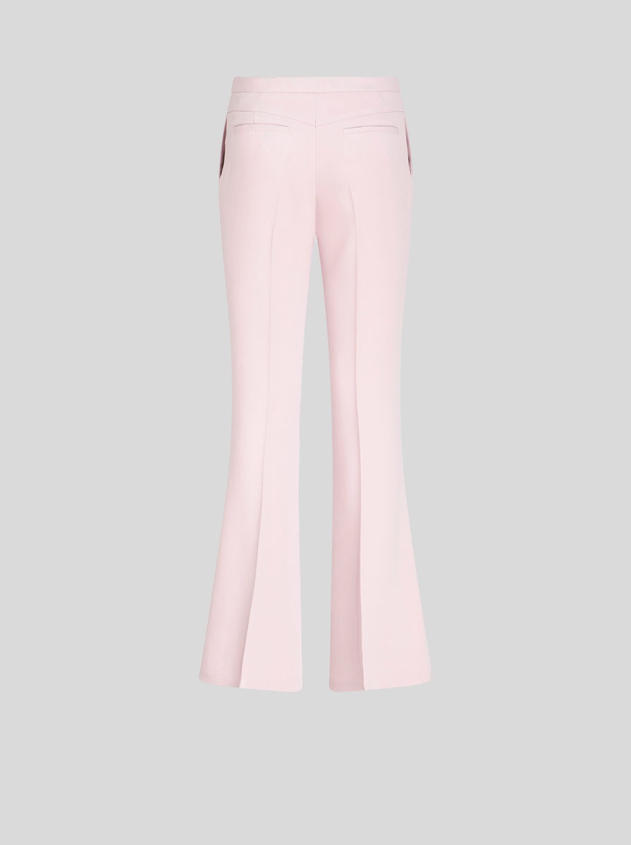 FLARED STRETCH CADY TROUSERS - 5