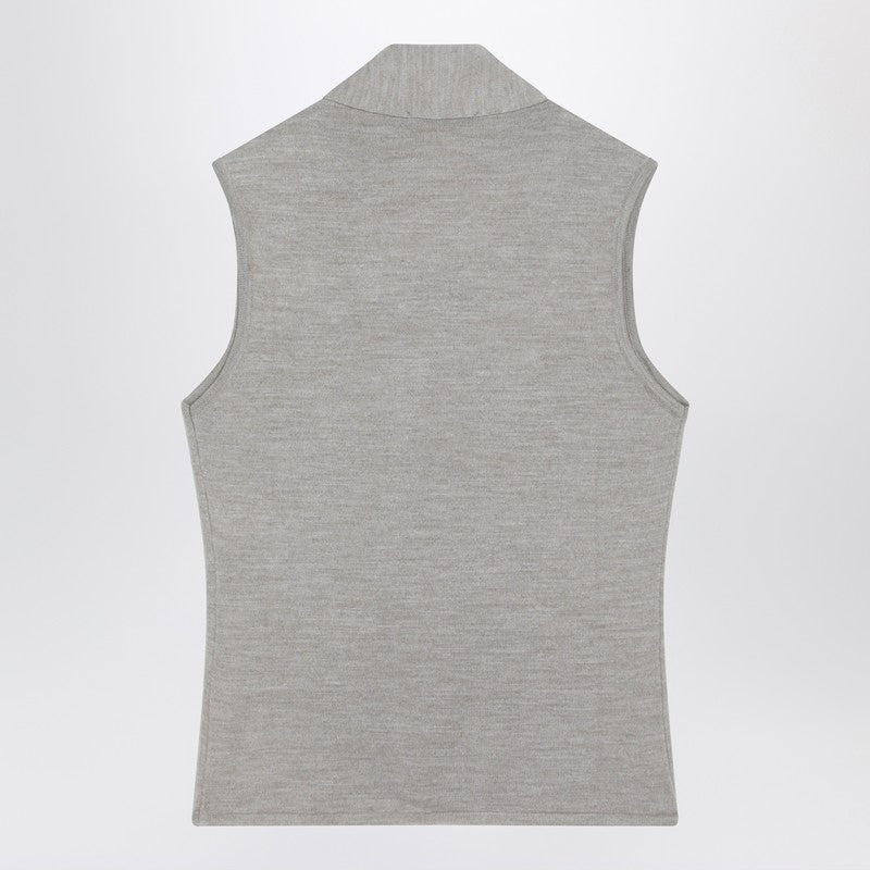 Lemaire Lemaire Taupe Wool Blend Waistcoat Women outlook