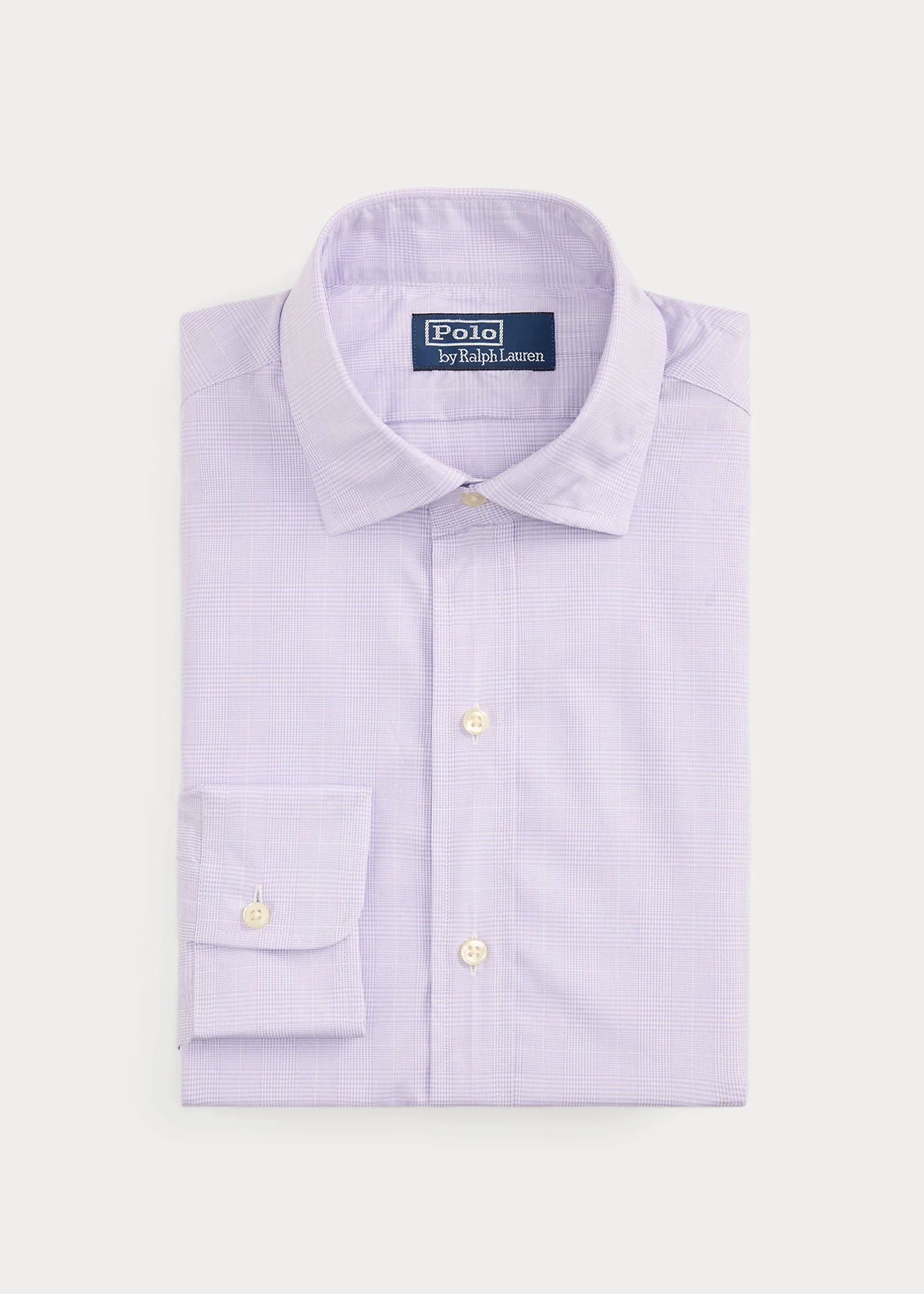 Custom Fit Plaid Poplin Shirt - 1