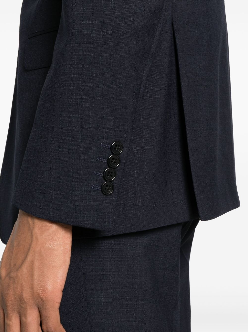 virgin wool single-breasted suit - 5