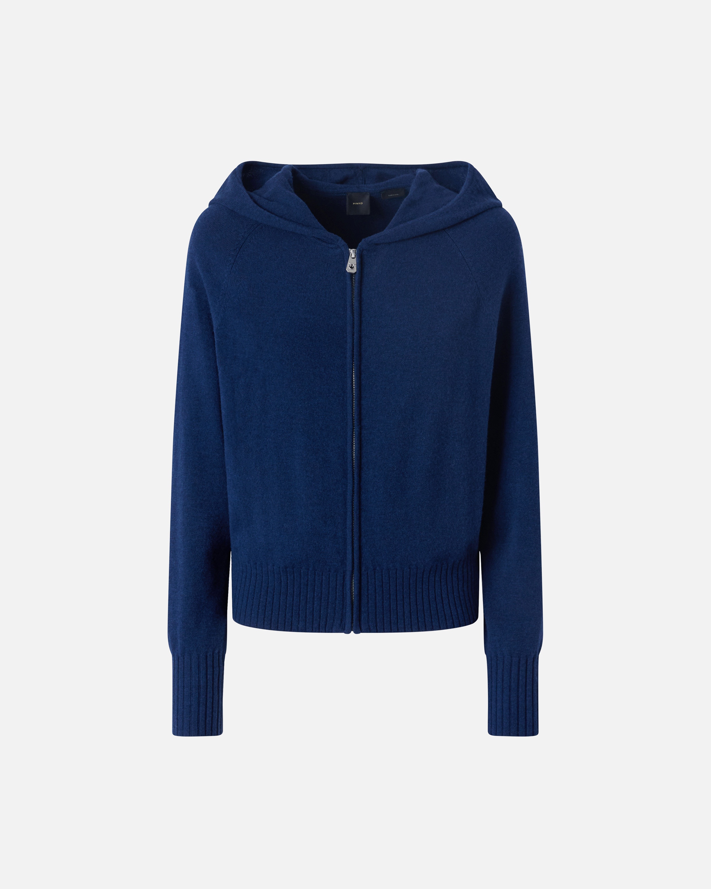 CASHMERE-BLEND HOODIE WITH ZIP - 1