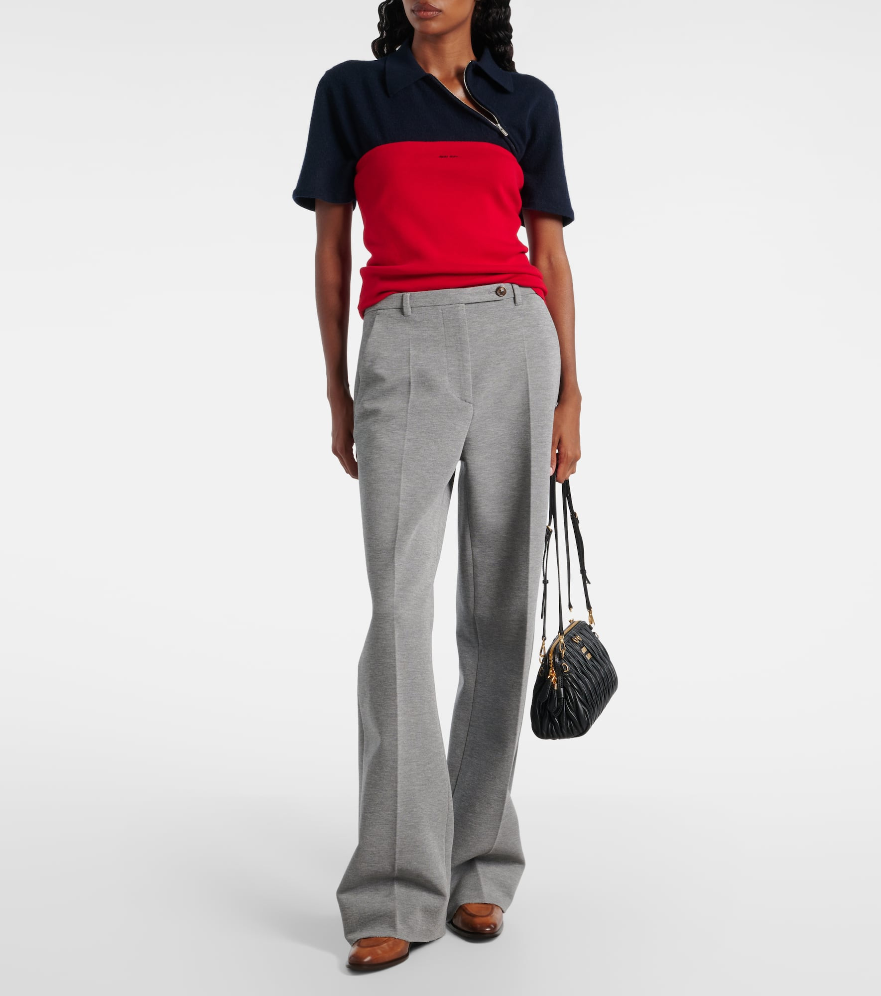 Zipped cashmere polo shirt - 2