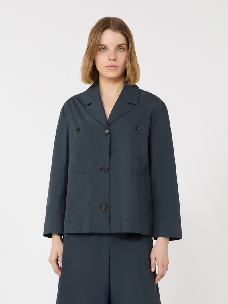 RENATA Poplin Saharan shirt - ULTRAMARINE 3