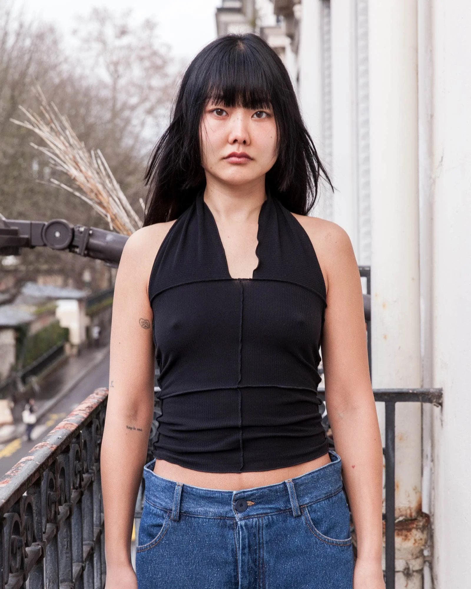 Cinder Halter Top - Organic Cotton Rib - 1