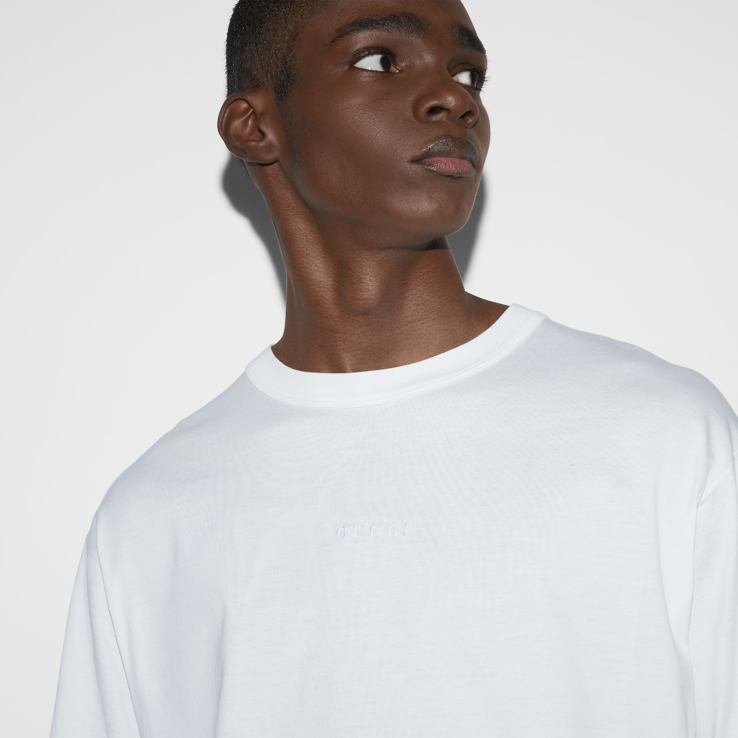 Cotton jersey T-shirt with embroidery - 5