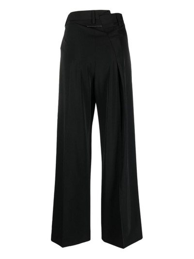 MM6 Maison Margiela pleated high-waist tailored trousers outlook