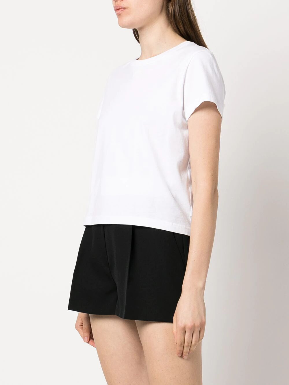 Alexander Wang Women Essential Jersey Shrunk Tee With Puff Logo And Bound Neck - 3