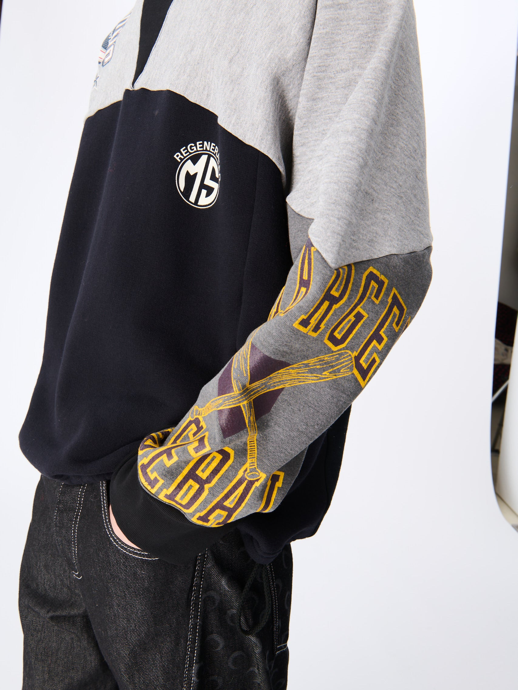 Upcycled Graphic Sweatshirts Crewneck Sweatshirt - 2