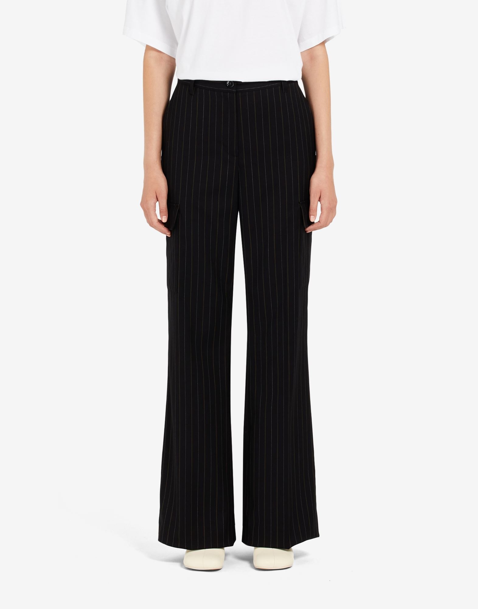 Stripe cargo trousers - 5