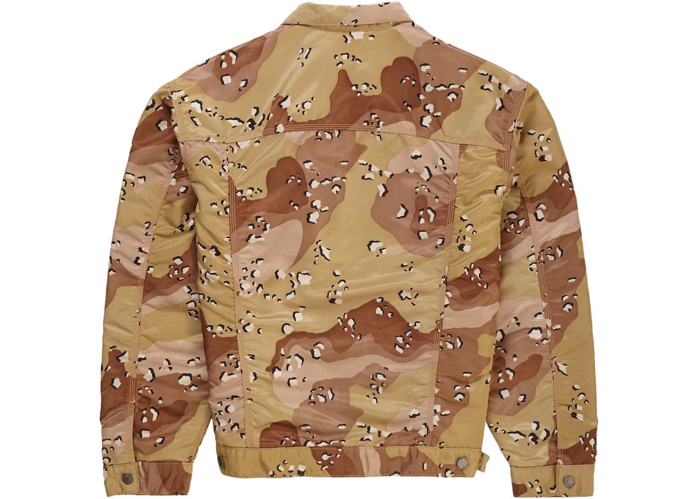 Supreme Levi's Nylon Trucker Jacket Chocolate Chip Camo - 2